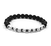 AITENME Bracelets d'alerte médicale pour femmes et hommes UK Medic Bracelet d'identification élastique avec étiquette en obsidienne Perles en acrylique SOS Bracelet carte cadeau Accessoires, Pas de