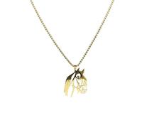 AITENME Collier Tête de Cheval Pendentif Bijoux à la Mode Accessoires Acier Inoxydable Amis Chevaux Cadeau Créatif Pendentif Animal Collier Titre, Acier inoxydable, Pas de gemme