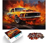 AITEXI Puzzle de Voiture de Sport colorée pour Adultes 1000 pièces Puzzles en Bois Jeu Familial Anti-Stress Puzzle de défi Difficile(50x75 cm)