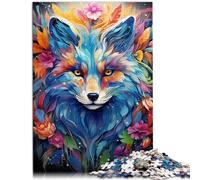 AITEXI Puzzle en Bois 1000 Pièces Renard 50x75 cm Puzzle pour Adultes et Enfants à partir de 14 ans pour Toute la Famille