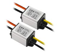 AITRIP Lot de 2 régulateurs de conversion descendante CC 12 V à 6 V 3 A 18 W Réducteur d'alimentation pour l'électronique de voiture, camion, bateau, système solaire