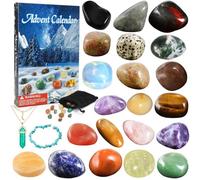 Aitsite Calendrier de l'Avent 2025 pour enfants, 24 jours Calendrier de l'Avent cristaux, pierres précieuses pour adultes, Calendrier de l'Avent pierres pour la famille et les amis, cadeaux de Noël