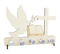 Aitsite Colombe de la Paix en Bois - Cadeau en Argent personnalisé - Cadeau d'anniversaire - Cadeau de Mariage - Cadeau pour Amis et Famille