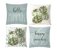 Aitsite Lot de 4 Housses de Coussin de Noël, housse coussin noel 45 x 45, Taie d'oreiller Décorative Arbre de Noël, Noel Deco en Hiver pour Salon Chambres Canapé, Décoration intérieure