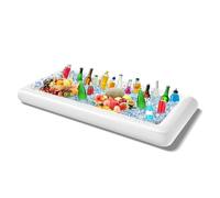 AITUOSI Barres de Service gonflables avec Bouchon de vidange, glacière Gonflable pour Buffet de Glace, Plateaux de Service à Salade pour intérieur et extérieur, bar exterieur