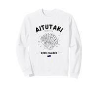 Aitutaki Drapeau des îles Cook Ara'ura Coquillage Palourdes Océan Pacifique Sweatshirt