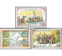 Aitutaki mer.-no.: 702-704 (complète.Edition.) 1992 découverte de Amérique (Timbres pour les collectionneurs) vie de marin