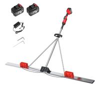 AityBuy Outil De Finition du Béton, Kit Vibrant pour Chape en Béton Électrique, Outil De Vibrateur De Finition pour Béton, Machine Vibrante De Finition De Ciment pour Chape sans Fil 1.8m