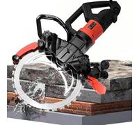 AityBuy Scie à Béton Annulaire 110 V/220 V, Coupe-Béton électrique 3 000 TR/Min, Machine De Découpe pour Rainureuse Murale 16 Pouces,Profondeur De Coupe 11,4 Pouces