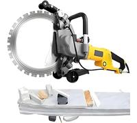 AityBuy Scie Annulaire à Béton 5000 W, Scie à Béton électrique 2200 TR/Min, Rainureuse Murale, avec Système D'aspiration des Poussières Alimenté par Eau pour Granit, Profondeur De Coupe 290 Mm