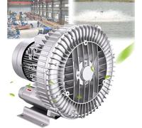 AityBuy Souffleur Régénératif - électricité Triphasée 380 V - Souffleur à Anneau Vortex Haute Pression - 250 W/350 W/370 W/550 W/750 W/1100 W/1500 W - Pompe à Vide Industrielle 750W/1.01HP