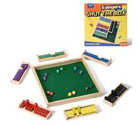 AIUAZA Jeu de dés Shut The Box en Bois, Jeu Familial à 6 Faces pour 2 à 6 Joueurs, Jeu éducatif et mathématique interactif, Jeu de Table Classique pour Les soirées en Famille, Voyages, fêtes ou Bar.
