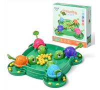AIUAZA Jeu d'échiquier Hungry Turtle Hungry Box, Jeu d'échiquier Tortue Mangeant des Haricots, Jouets de fête et de fête, Jeux familiaux, Jouets, Jeux pour 2 à 4 Personnes (108 Beans)