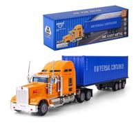AIUAZA Modèle de camion 1/65, conteneur de cargaison amovible, jouet pour enfants, semi-camion, remorque, jouets pour garçons