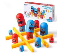 AIUAZA Tic Tac Toe Jeux de société de stratégie pour Les Enfants et Les familles, Party Table Games, stratégie tête - à - tête, Amical Jeux de société éducatifs, Jouets pour Party 2 Joueurs (1 pcs)