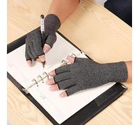 AIUII Gants d'hiver pour homme et femme - Gants de compression pour l'arthrite - Sans doigts - Soulagement des douleurs articulaires - Soulagement de l'arthrose rhumatoïde - Maintien du poignet -