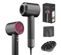AIUNAOM Seche Cheveux 160000 tr/min, 500 Millions d'Ions Négatifs, Embout Magnétique, 3 Vitesses Et 4 Réglages de Température, Seche Cheveux Professionnel Pour Animaux, Salons de Coiffure Et Maison