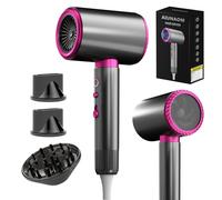 AIUNAOM Sèche-cheveux Ionique 2400W Silencieux et Puissant, Séchage Rapide avec Fonction Froid/Chaud, 3 Vitesses, 2 Concentrateurs & Diffuseur, Parfait pour Maison, Salon et Voyage