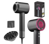 AIUNAOM Sèche-Cheveux Ionique Professionnel 150 000 RPM - Seche Cheveux Silencieux Léger avec Diffuseur Cheveux Bouclés, Moteur Brushless, 4 Températures, 3 Vitesses, Accessoires Magnétiques