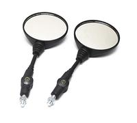 Aiuphing retroviseur moto embout de guidon, 7/8" 22mm Universel rétroviseur moto, retroviseur moto pliable ronds avec accessoires, réglage à 360 degrés, retro moto pour ATV scooters vélos, 2 pièces