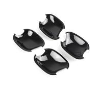AIUYTRC Accessoires auto - Garniture de cache-poignée de porte extérieure | Compatible avec Audi A4 B9 / A5 (2017-2019) - ABS effet carbone (pour conduite à gauche)(Black,DoorBowl)