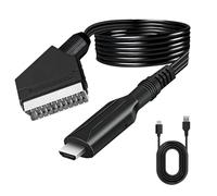 Aivane Convertisseur Péritel vers HDMI, Adaptateur Câble Peritel HDMI HD 1080P/720P Audio Vidéo Tout en Un Haut de Gamme pour HDTV DVD VHS Xbox STB PS3 Sky Blu-Ray