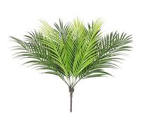AIVORIUY 2pcs Plante Artificielle Décor Feuille de Palmier Tropicale Vert Plante de Palmier 9 Feuilles Plante de Jungle avec Tige Plante Décoration pour Articles de Fête Hawaïenne Jungle Thème Plage