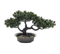 AIVORIUY Bonsaï Artificiel en Pot Faux Plantes Décoration Maison Vert Japonais Pin Bonsaï Arbre pour La Décor de la Bureau Jardin des Fées Zen Affichage Cour Intérieure