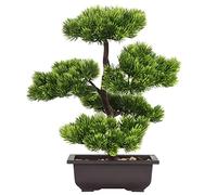 AIVORIUY Bonsaï Artificiel en Pot Faux Plantes Décoration Maison Vert Japonais Pin Bonsaï Arbre pour La Décor de la Bureau Jardin des Fées Zen Affichage Cour Intérieure Affichage de Bureau