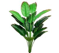 AIVORIUY Oiseau de Paradis Artificielle Plantes Arbre Tropical Vertes Feuille Palmier Artificielle Feuille Bananier Faux Jungle Plante Décoration pour Interieur Exterieur Vert Maison Bureau Fête