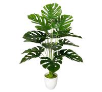 AIVORIUY Palmier Areca Artificiel Plantes Artificielles Interieur Plante Artificielle en Pot Fausse Plante Décoration Extérieur Maison Balcon Déco Bureau Plantes au Sol (75cm Grand Palmier Monstera)