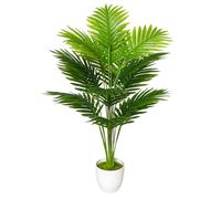 AIVORIUY Palmier Areca Artificiel Plantes Artificielles Interieur Plante Artificielle en Pot Fausse Plante Décoration Extérieur Maison Balcon Déco Bureau Plantes au Sol (80cm Palmiers Haut)