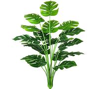 AIVORIUY Palmier Tropical Plante Artificielle Monstera Vert Philodendron Fausse Feuille de Tortue Arbres Tiges Jungle Arbuste Artificiel pour Pots Interieur Exterieur Salon Décorations