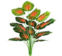 AIVORIUY Palmier Tropical Plante Artificielle Monstera Vert Philodendron Fausse Plante Tropical Feuille de Tortue Arbres Tiges Jungle Arbuste Artificiel pour Pots Salon Interieur Exterieur Décorations
