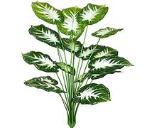 AIVORIUY Palmier Tropical Plante Artificielle Monstera Vert Philodendron Fausse Plante Tropical Feuille de Tortue Arbres Tiges Jungle Arbuste Artificiel pour Pots Exterieur Interieur Salon Décorations