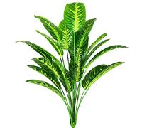 AIVORIUY Plante Artificielle Oiseau de Paradis Vert Fausse Plante Tropical Feuille de Bananier Arbres Palmier Tropical Jungle Tiges Arbuste Artificiel pour Pots Interieur Exterieur Salon Décorations