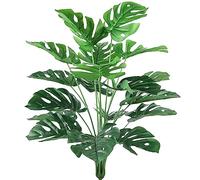 AIVORIUY Plante Artificielle Palmier Tropical Monstera Vert Fausse Plante Feuille de Tortue Arbres Tiges Jungle Arbuste Artificiel pour Pots Interieur Exterieur Salon Bureau Décorations Maison 76cm