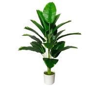 AIVORIUY Plantes Artificielles en Pots Fausse Plante Interieur Arbre Artificiel Verte Décoration pour Chambre à Coucher Cuisine Salon Salle de Bain Bureau Balcon (80cm Banane Vert)