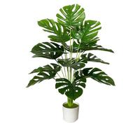 AIVORIUY Plantes Artificielles en Pots Fausse Plante Interieur Arbre Artificiel Verte Décoration pour Chambre à Coucher Cuisine Salon Salle de Bain Bureau Balcon (75cm Grand Palmier Monstera)