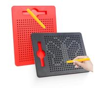 AIVORO Lot de 2 planches à dessin magnétiques pour enfants à partir de 3 ans (Black Red)