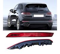 AIVYNA 2 Pièces Réflecteur De Pare Chocs Arrière Feu Stop Feu Antibrouillard Voyant D'avertissement pour Porsche Cayenne 2015-2017