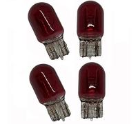 AIVYNA 4 Pièces T20 W21 5W 7443 Ampoules De Queue Rouge LED Verre 580 Voiture Miniature Double Filamen Tourner Arrêt Ampoule De Frein 12V