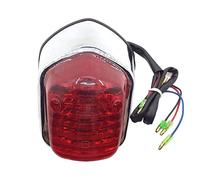 AIVYNA Feu De Frein Arrière De Moto Personnalisé Universel Moto Feu Arrière Indicateur D'arrêt pour Honda Shadow VT400 750 Saber VT1100 C2