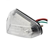 AIVYNA Feu De Freinage Universel pour Moto Feu Arrière 12V Feux De Signalisation D'arrêt De Moto Feu Arrière Indicateur DRL,Blanc