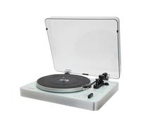 Aiwa APX-790BT/WH Tourne-disque Bluetooth avec transmission par courroie et couvercle anti-poussière acrylique, 2 vitesses 33/45 tr/min, capsule en aluminium magnétique, bras équilibré, couleur