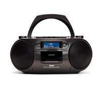 Aiwa Boombox BBTC-660DABBK Lecteur CD Bluetooth/USB/MP3/Cassettes Gris