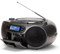 Aiwa BBTC-660DAB/MG Gris Radio Hi-Fi portable avec CD, lecteur de cassettes, Bluetooth, DAB+, USB