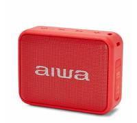 Aiwa BS-200RD Enceinte sans Fil Portable Bluetooth, stéréo sans Fil, imperméable, Couleur Rouge