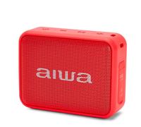 Aiwa BS-200RD Enceinte sans Fil Portable Bluetooth, stéréo sans Fil, imperméable, Couleur Rouge