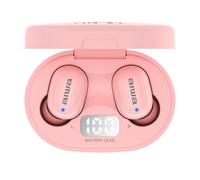 Aiwa EBTW-150 Écouteurs Bluetooth 5.0 True Wireless Rose avec Étui de Charge et Contrôle Tactile